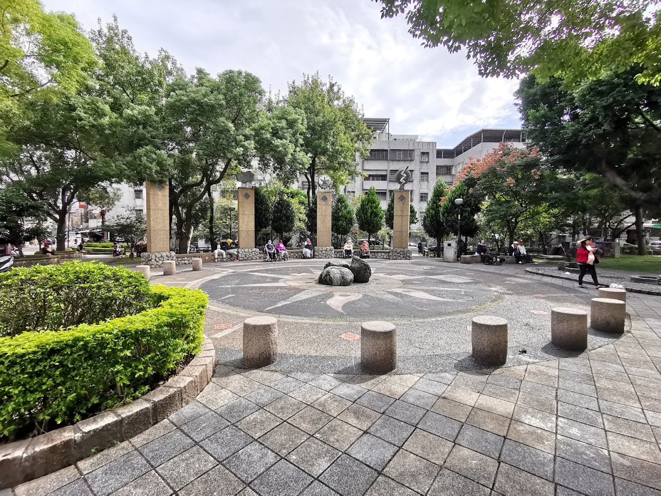 莒光環保公園廣場空間與休憩座椅