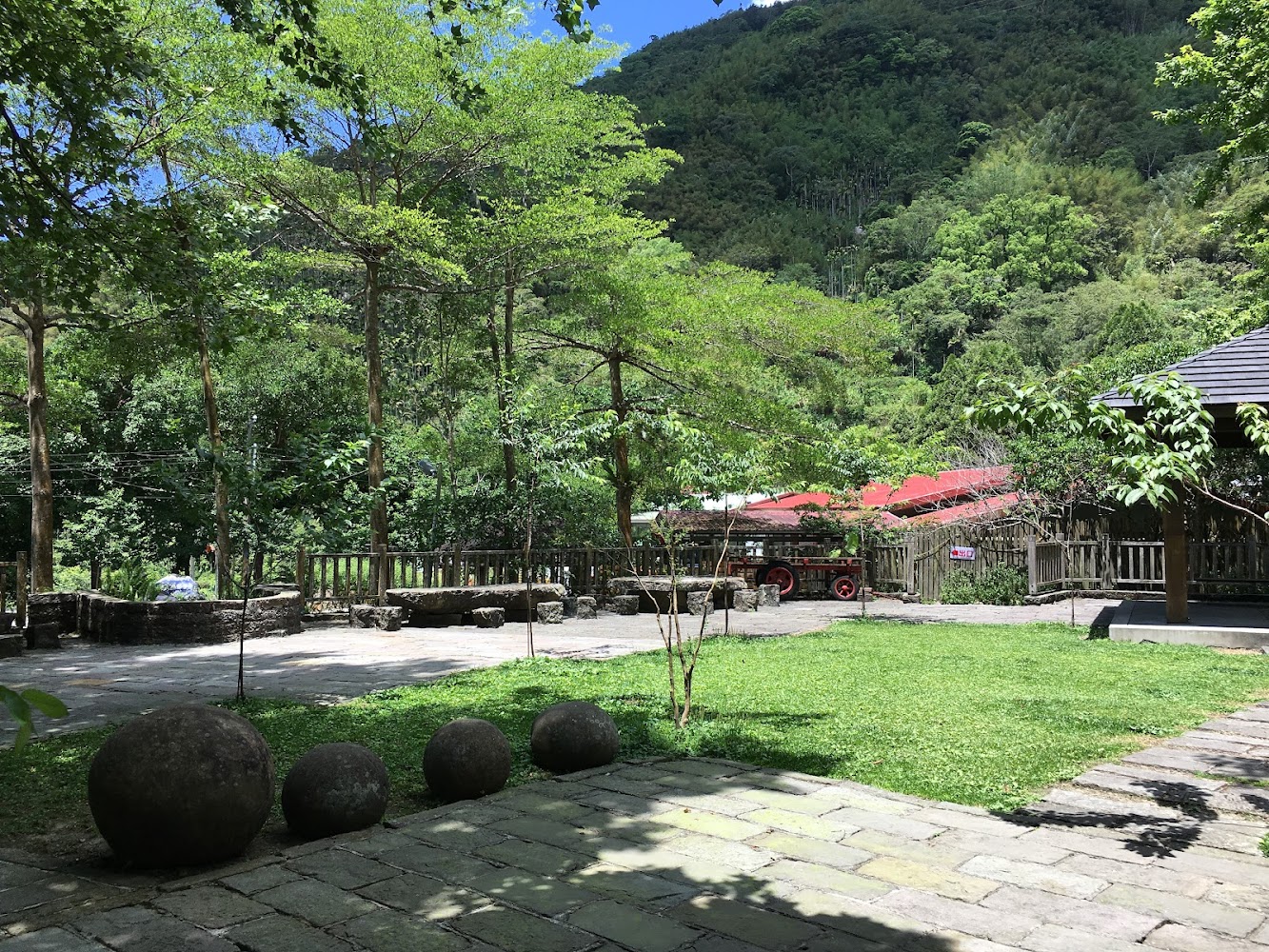 光華賞螢步道白天草地與山坡