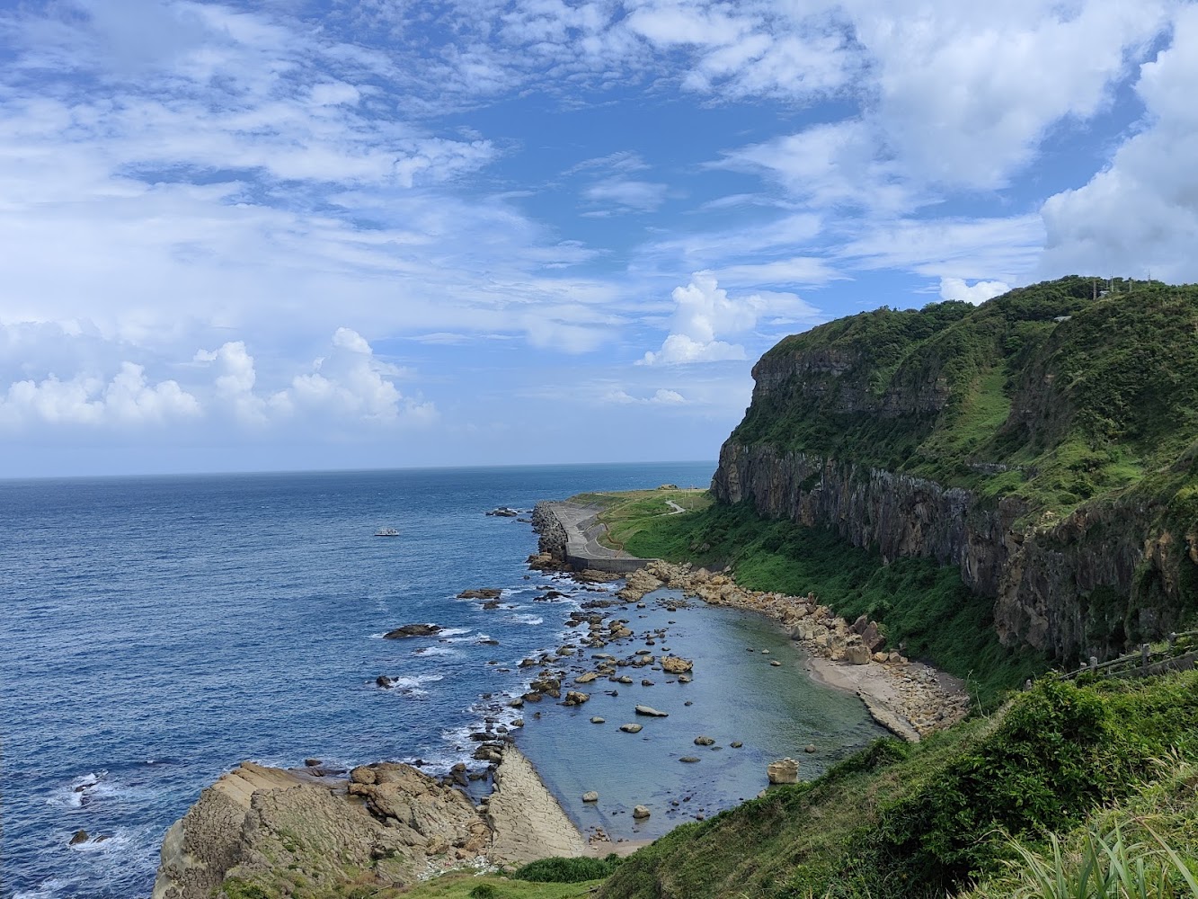 八斗子海濱公園壯觀海岸線景觀