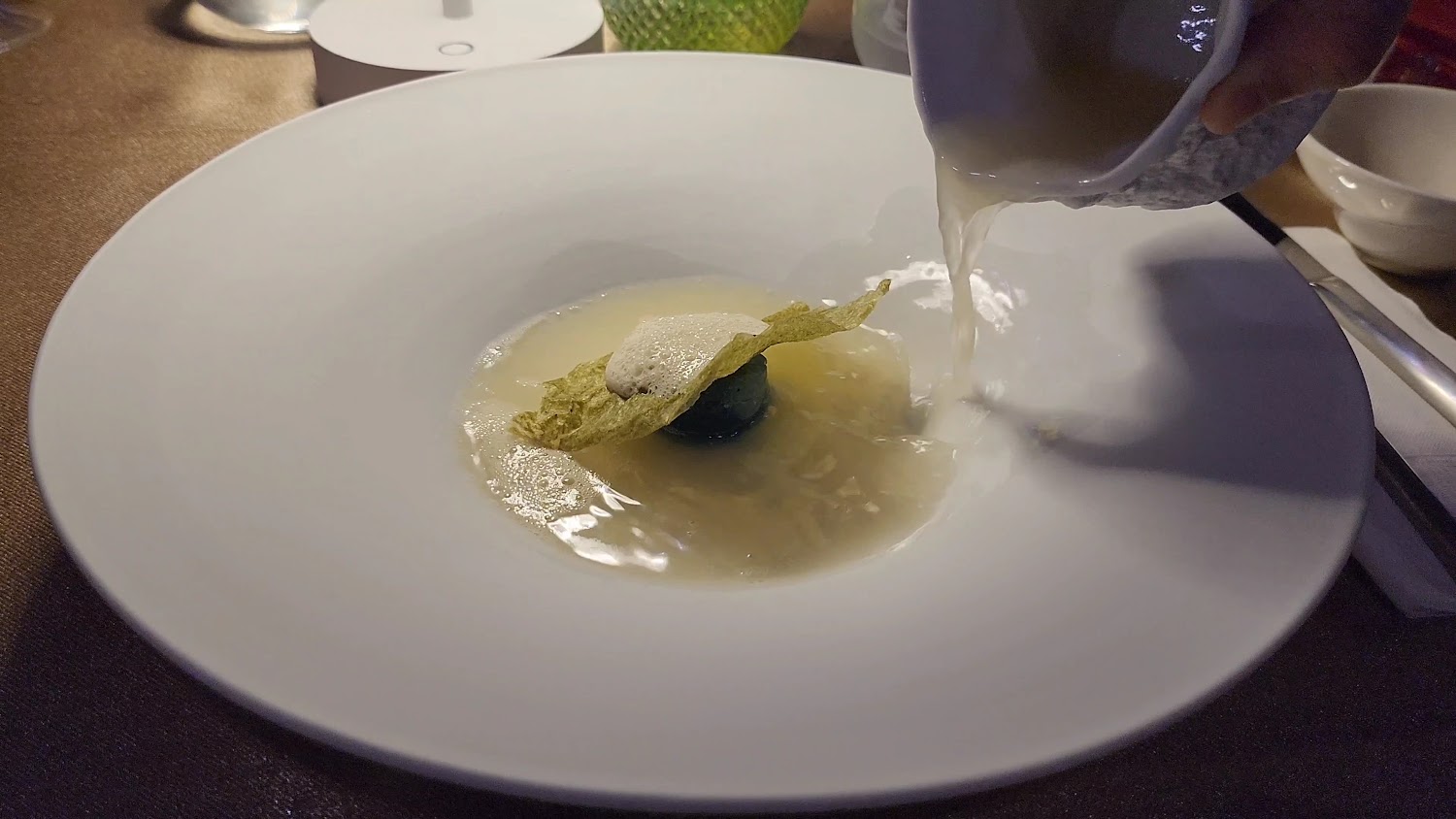 高級擺盤料理與淋湯