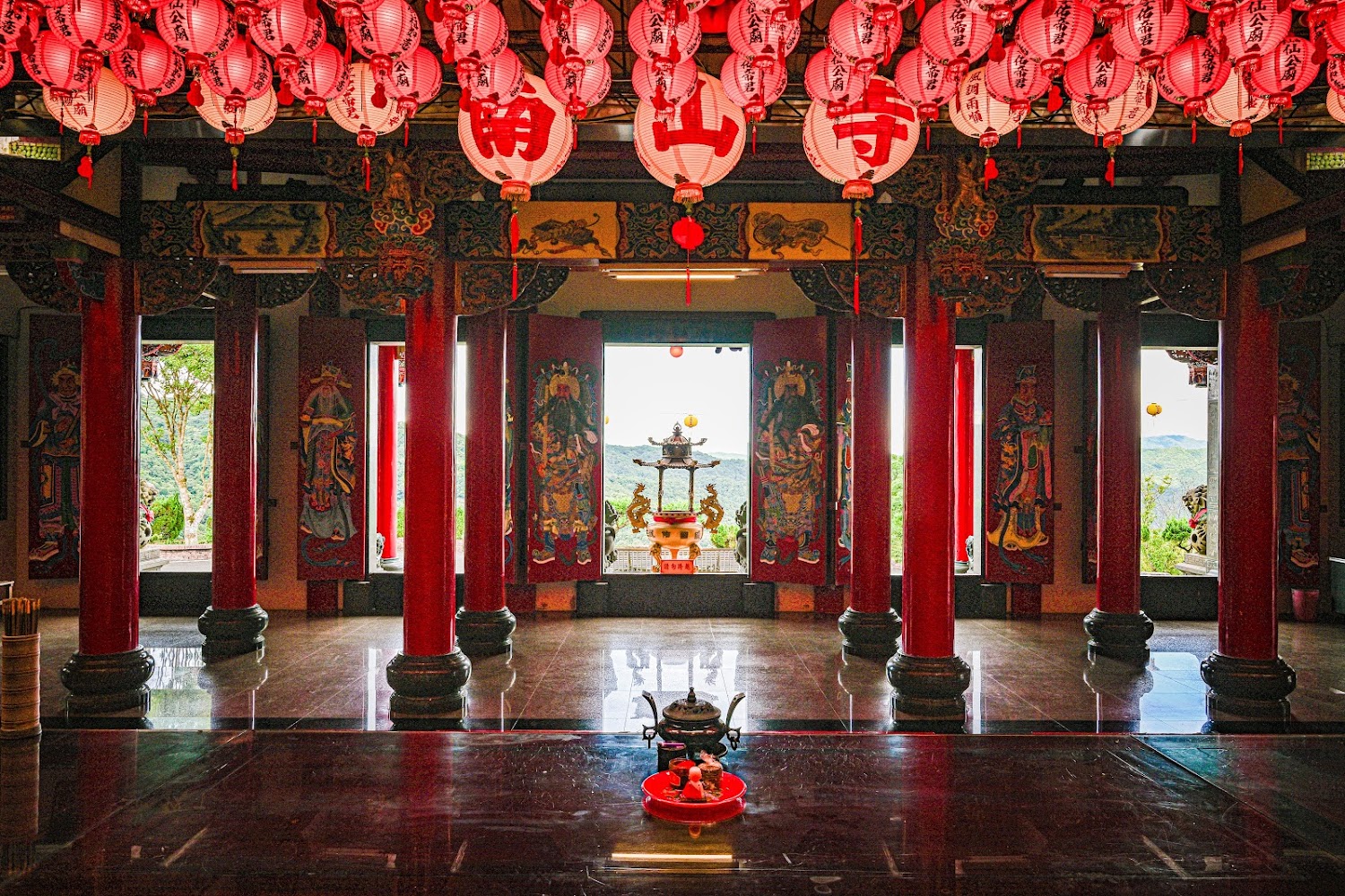 南山寺周邊廣角山景