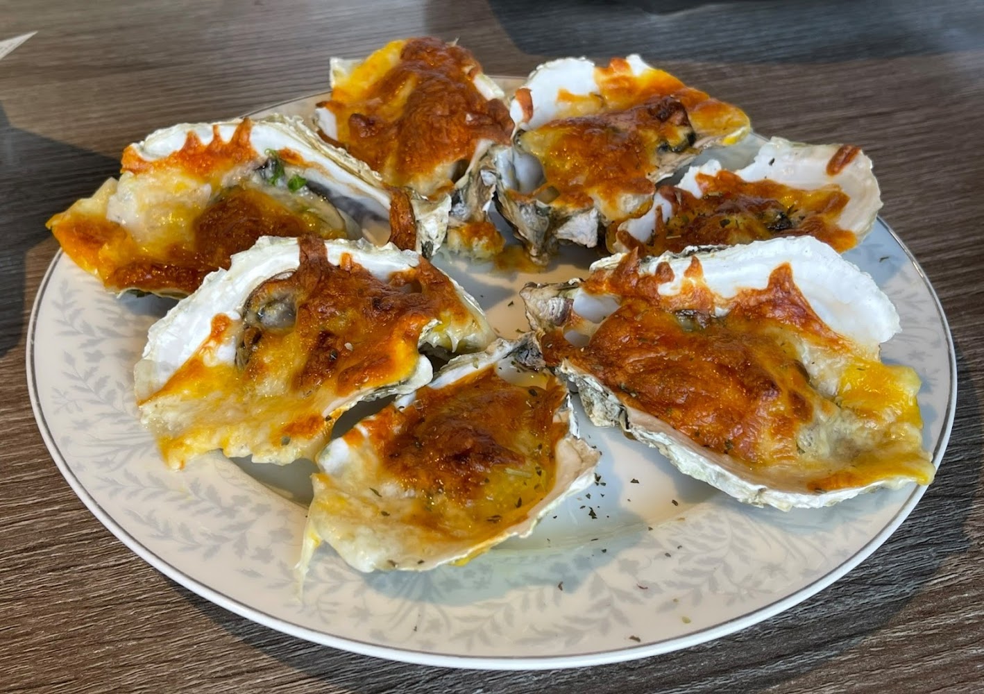 烤起司生蠔料理