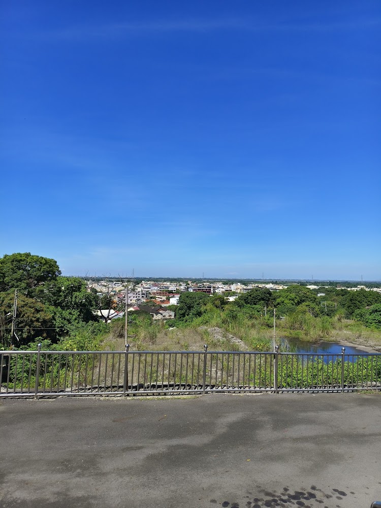 寺區周邊綠林與住宅遠景