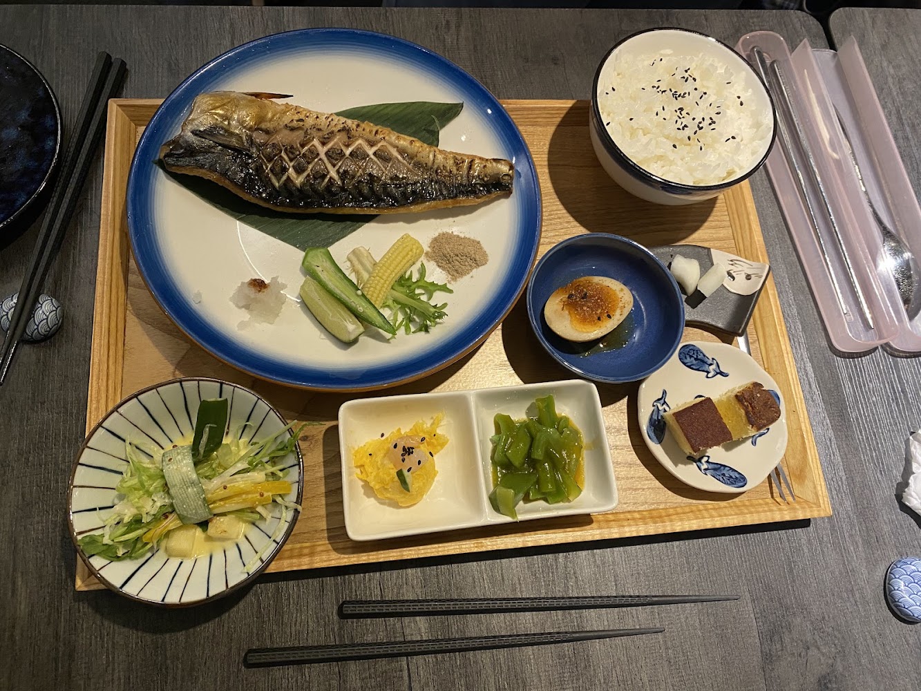 鹽烤鯖魚定食