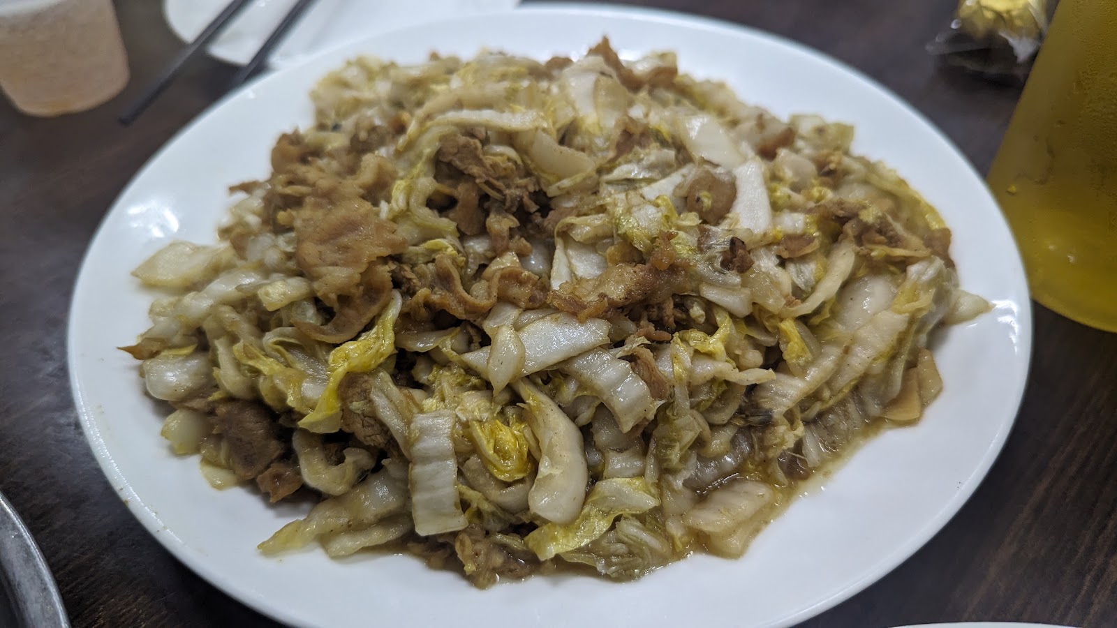 劉家酸白菜火鍋炒高麗菜小菜