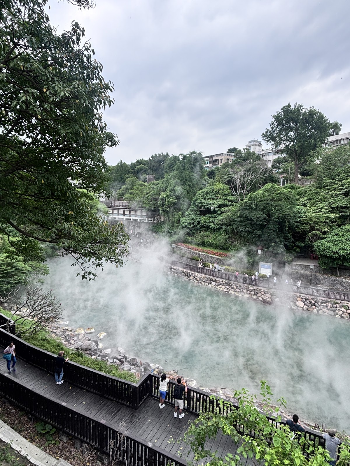 地熱谷溫泉池俯瞰角度