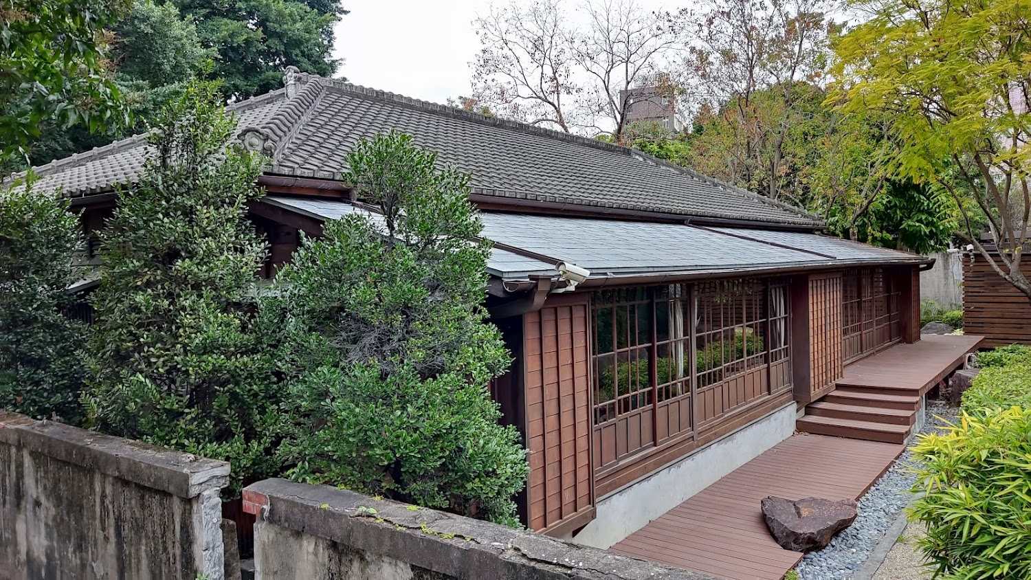 臺中文學館日式木造建築外觀