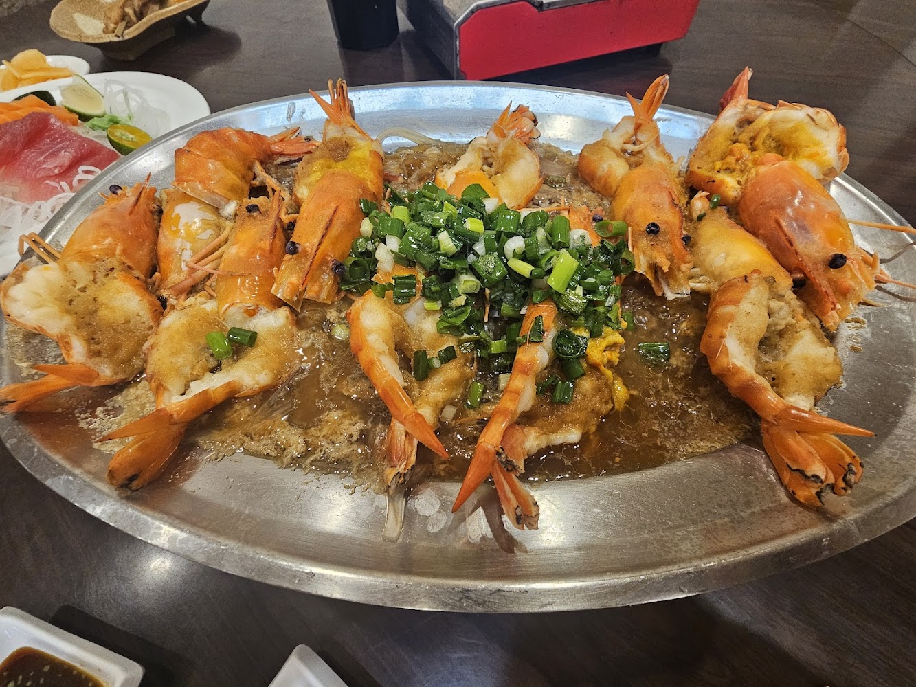 四兩千金活蝦之家蒸大蝦料理