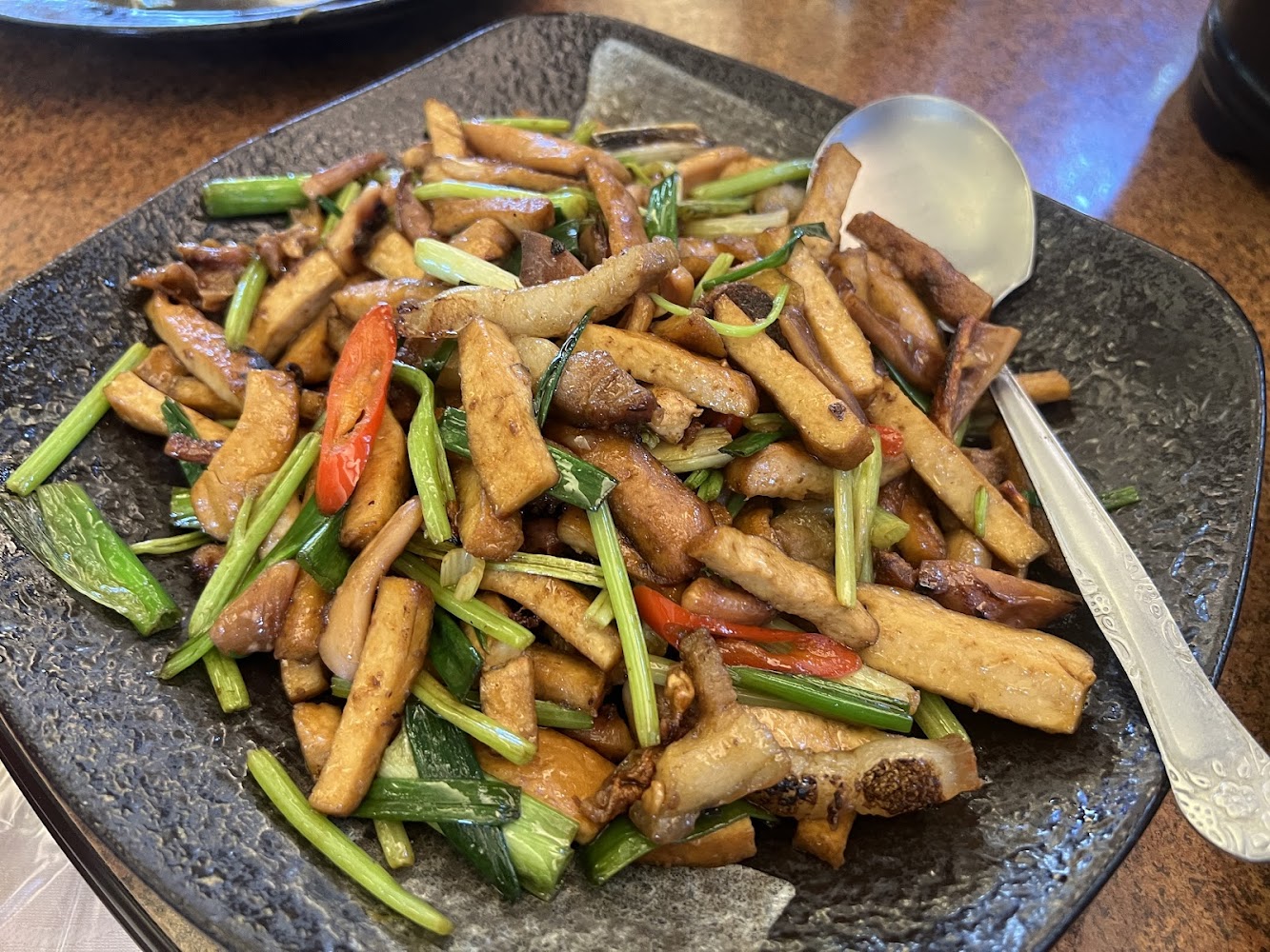 炒杏鮑菇料理