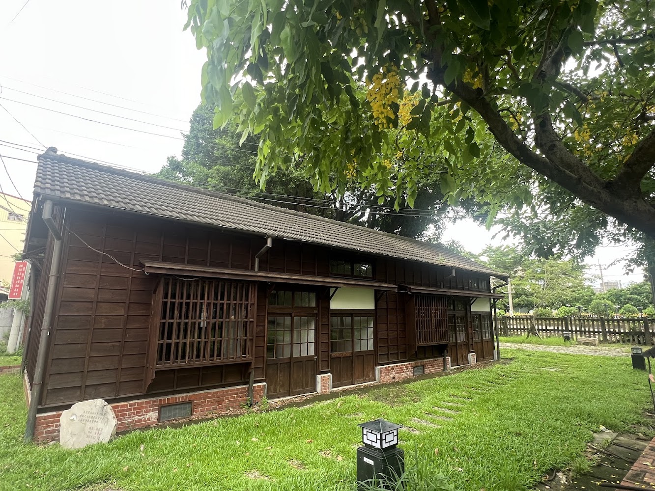 大林老街日式木造房舍與綠地