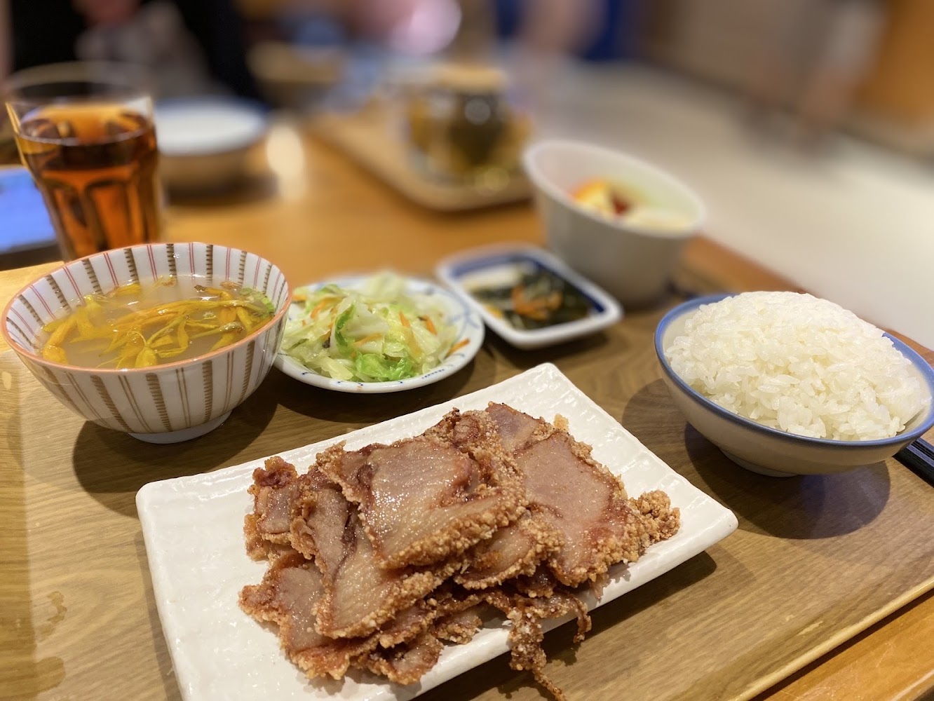 炸豬肉片定食套餐