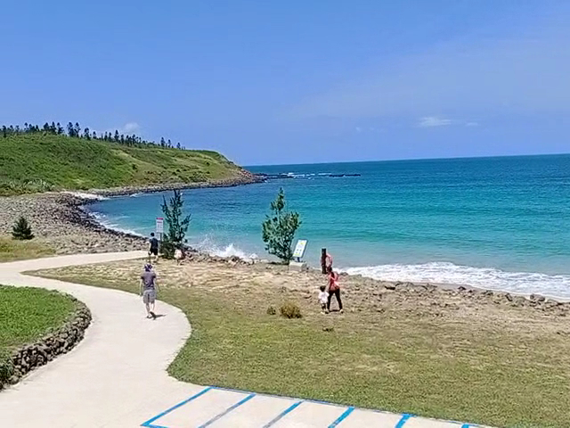 夢幻沙灘步道與海灘景色