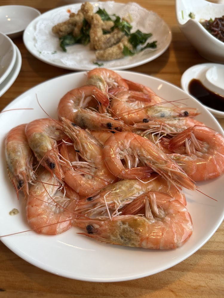 白盤熟蝦料理