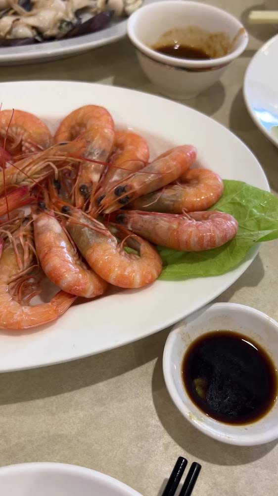 東昇餐廳水煮蝦與沾醬