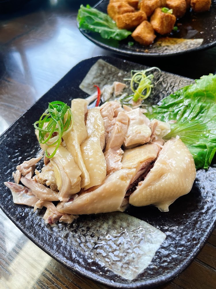 白斬雞桌菜呈現