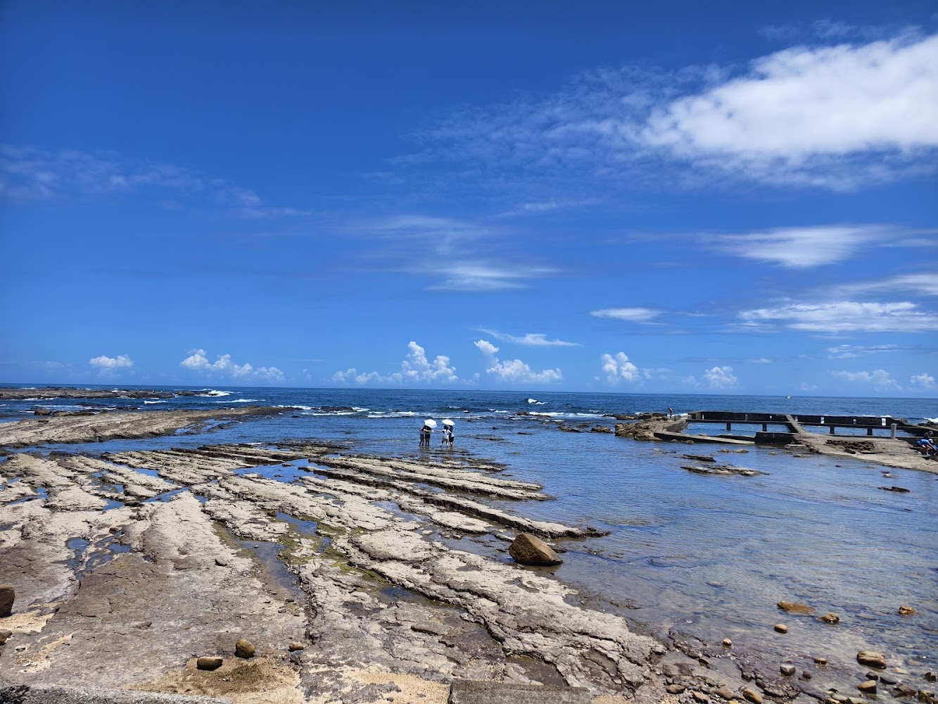 馬崗潮間帶藍海與岩石平台