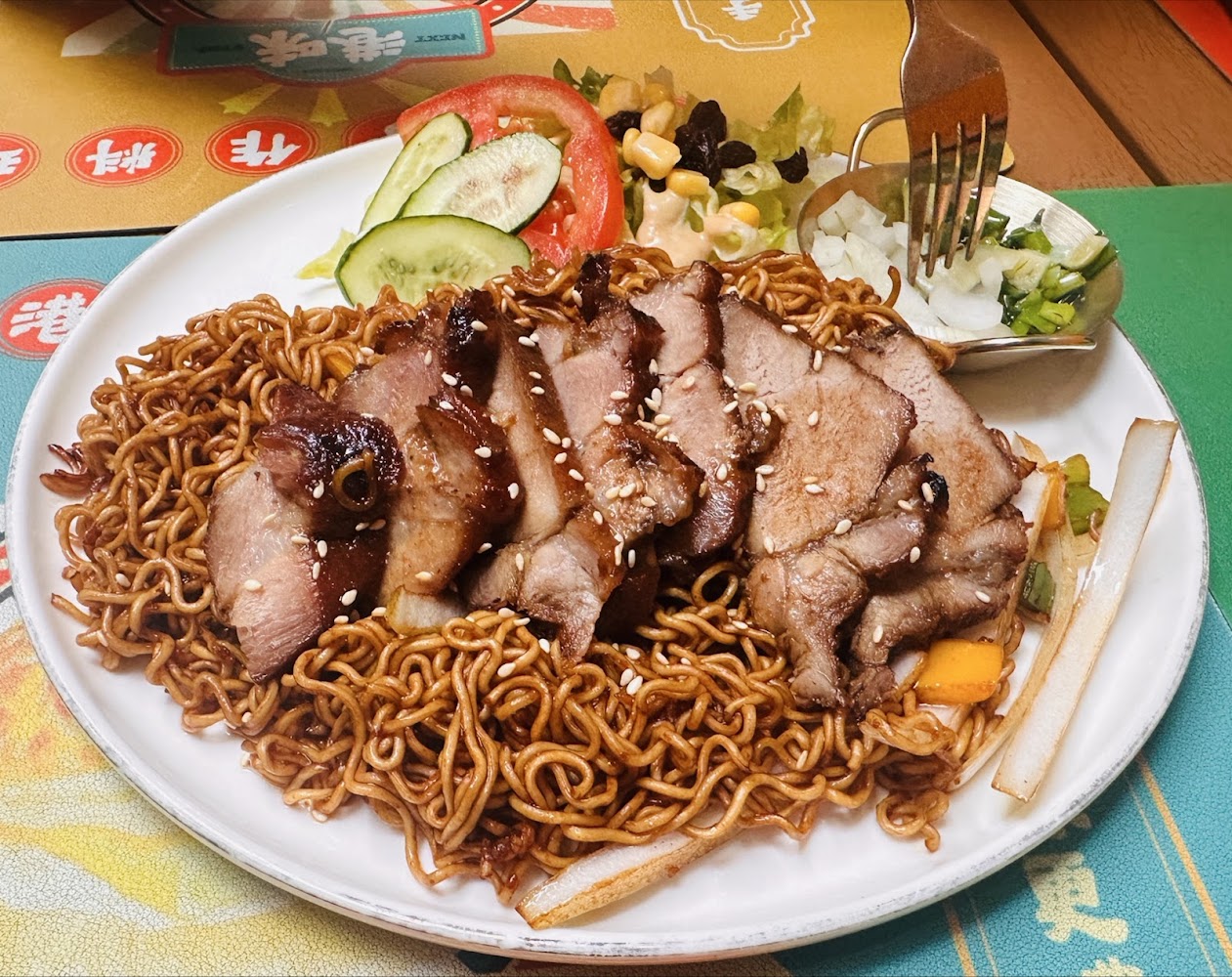 Next Stop+ 香港手作料理竹北店叉燒炒麵