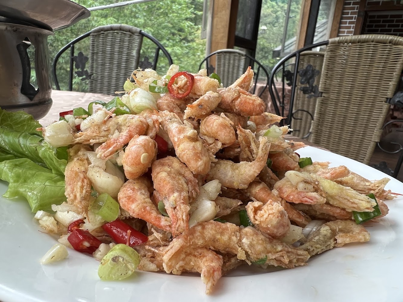炸蝦料理近拍