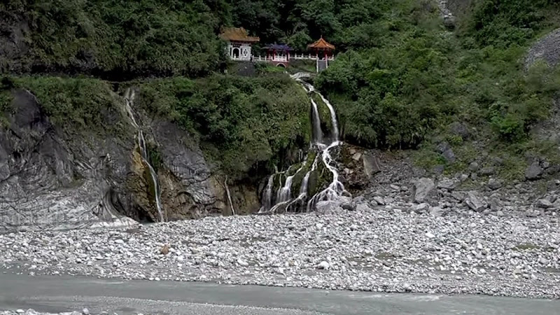 太魯閣大理石峽谷壯麗景色特寫