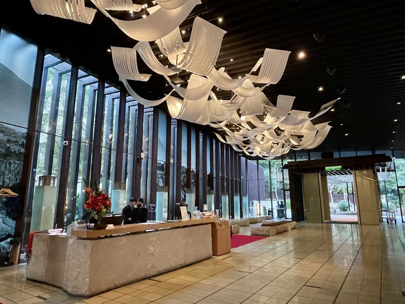礁溪老爺酒店大廳接待區