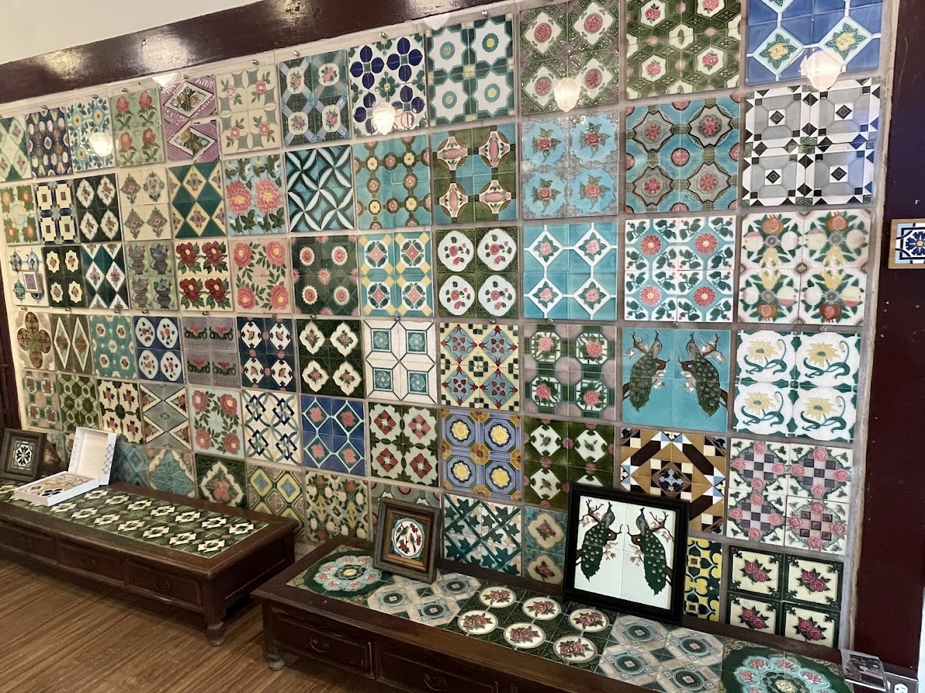 臺灣花磚博物館繽紛花磚展示牆