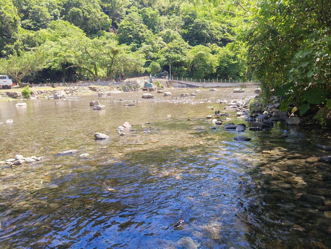 抹茶山停車場溪流景色
