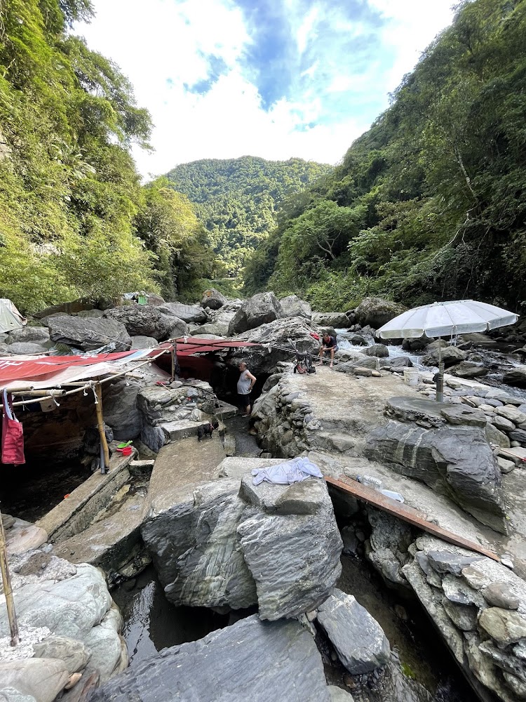 小錦屏野溪溫泉溪谷與簡易池區