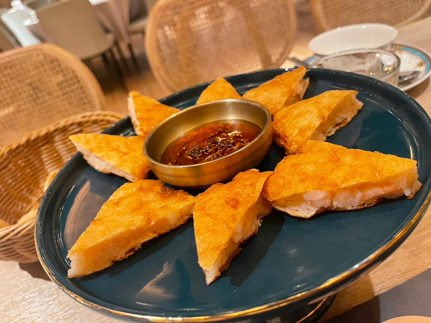 李鐵柱麻辣茶鍋竹北店金黃蝦餅