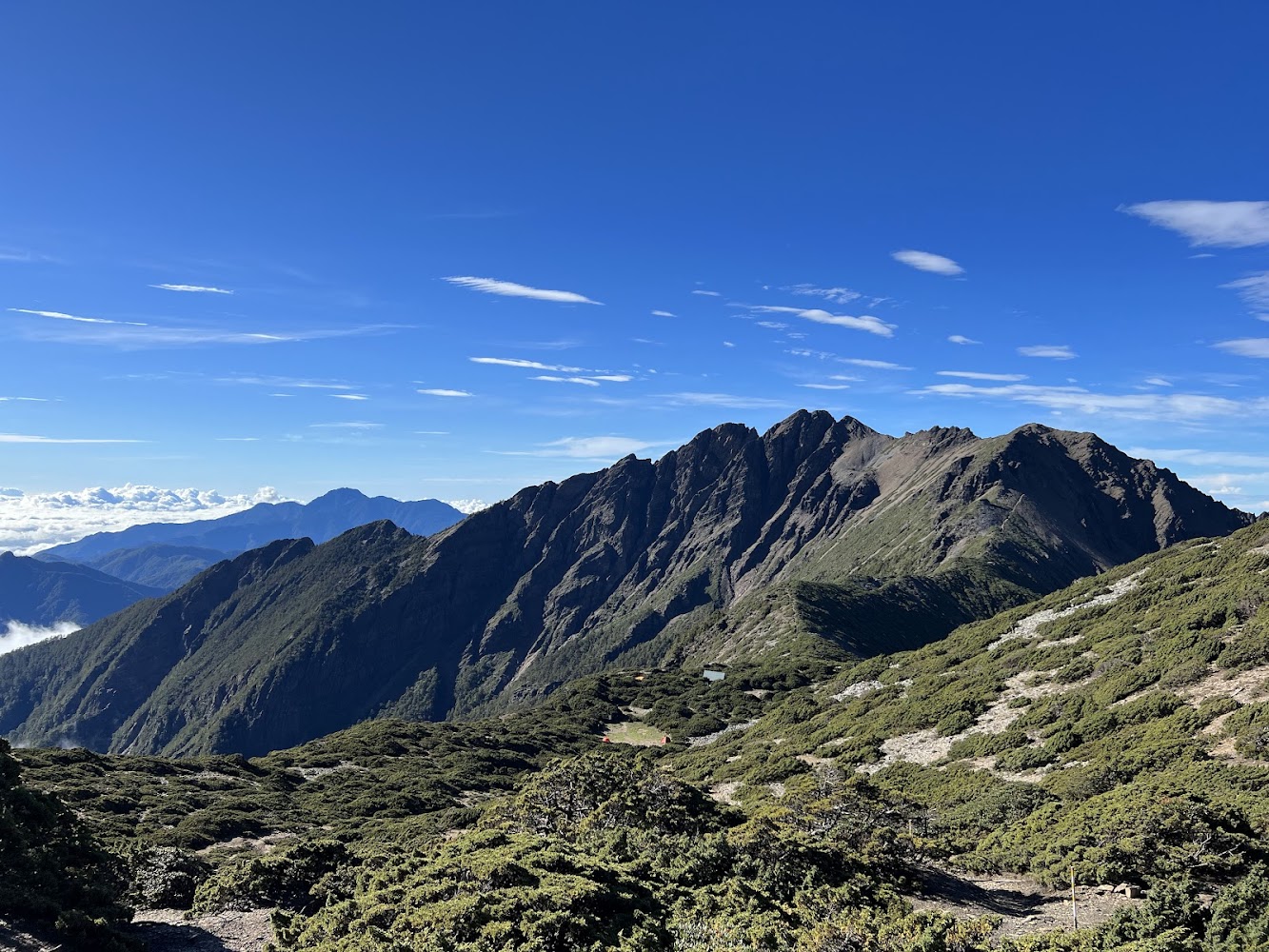 玉山國家公園高山稜線景觀