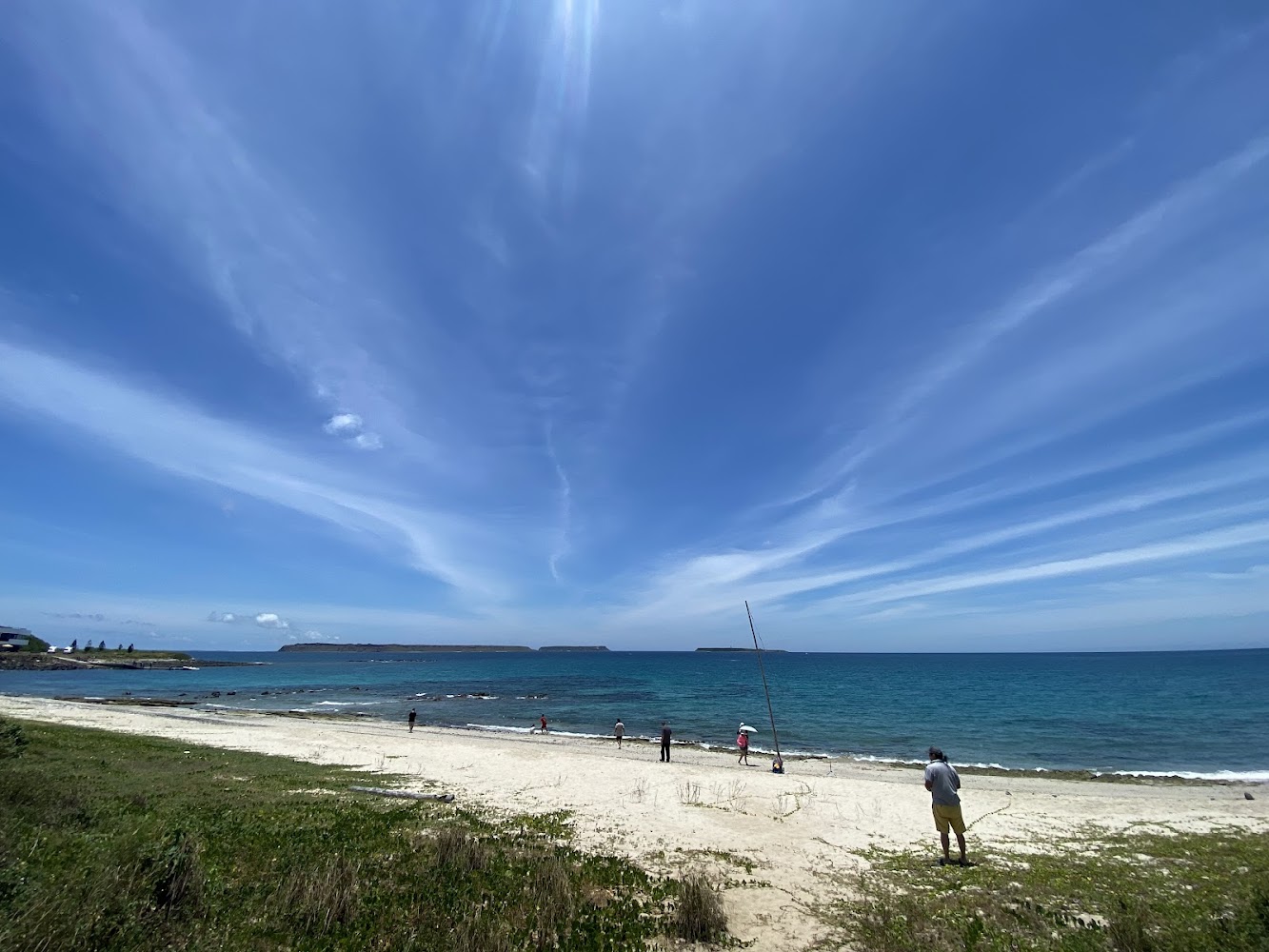 青灣情人海灘海岸與天空