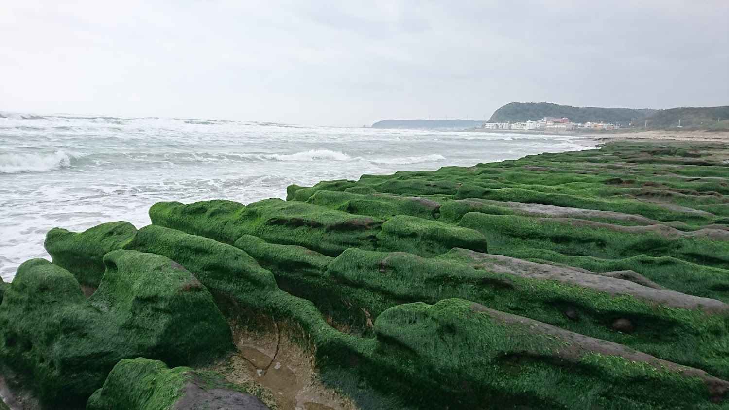 老梅綠石槽海岸風景