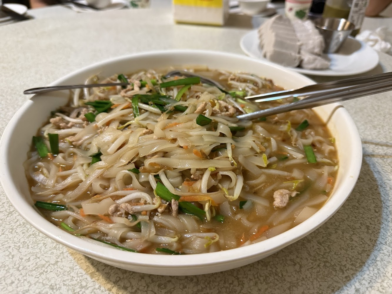湯河粉與配菜