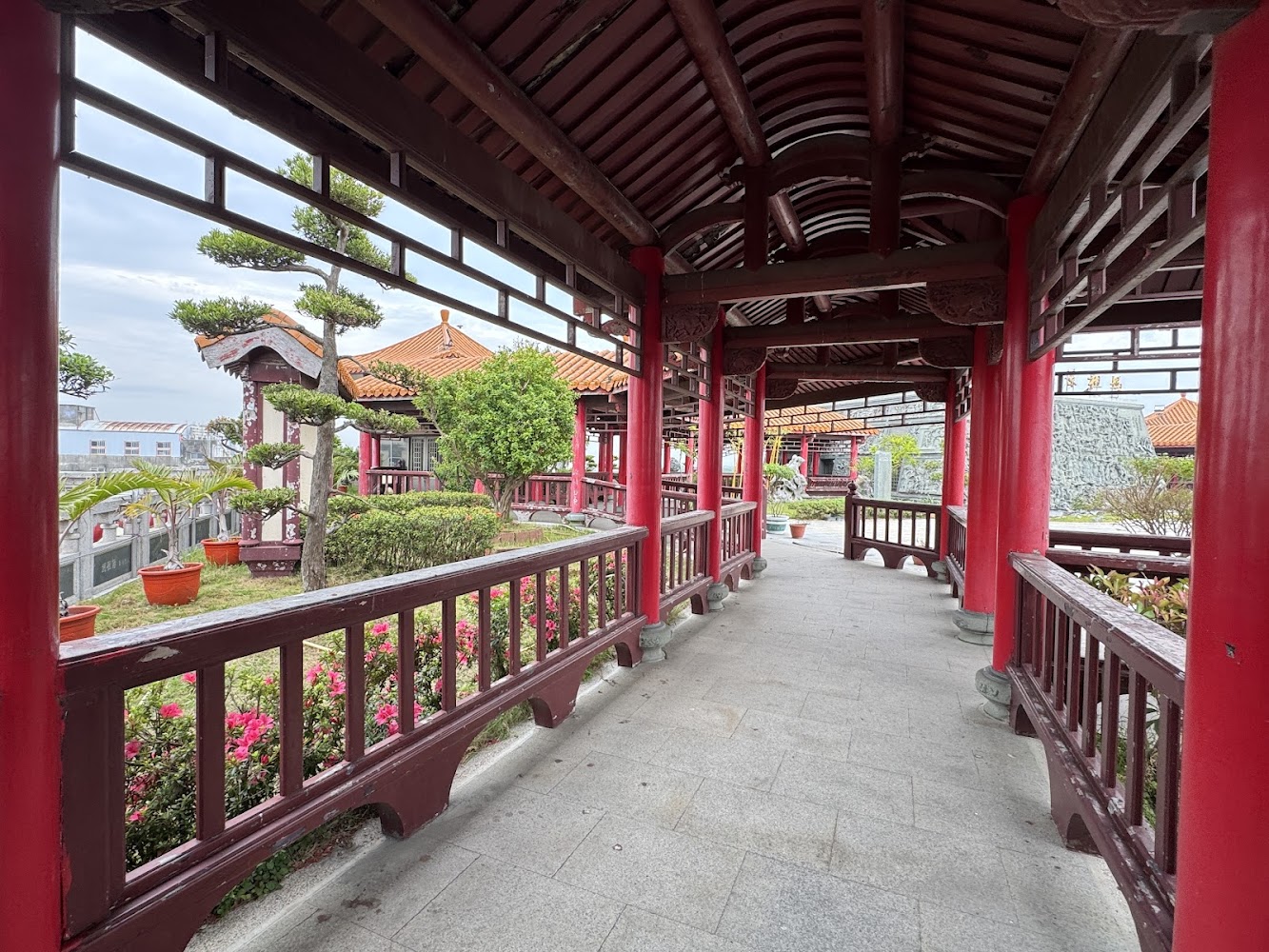 北港媽祖公園迴廊庭園