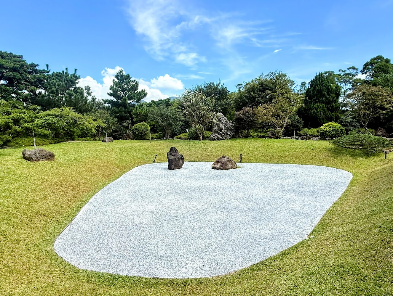 日式枯山水庭園景觀