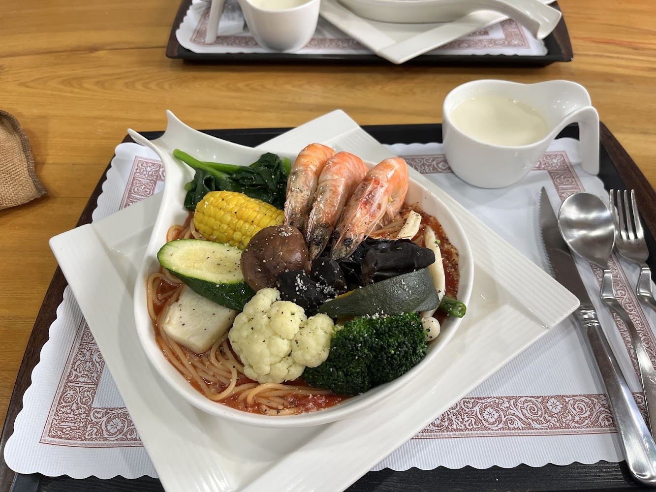 覓境咖啡屋蝦子義大利麵