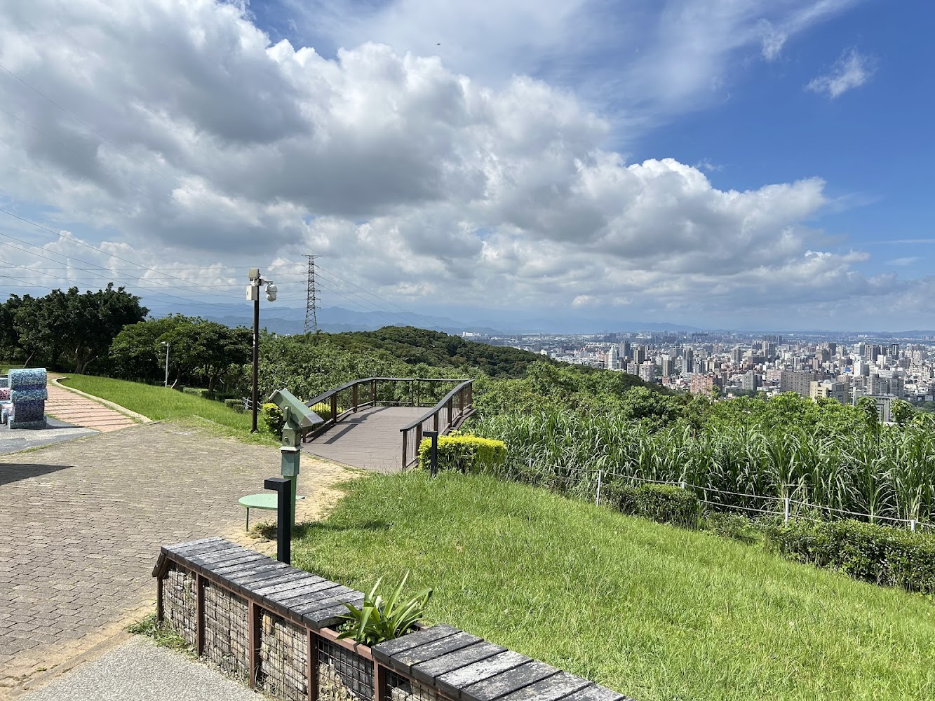 虎頭山環保公園觀景台白天視野