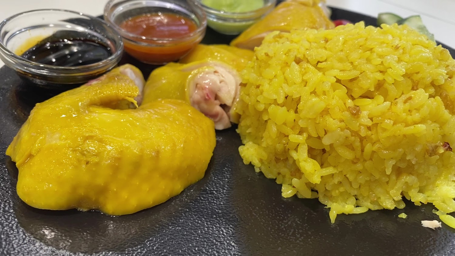 林記海南雞飯的海南雞腿飯