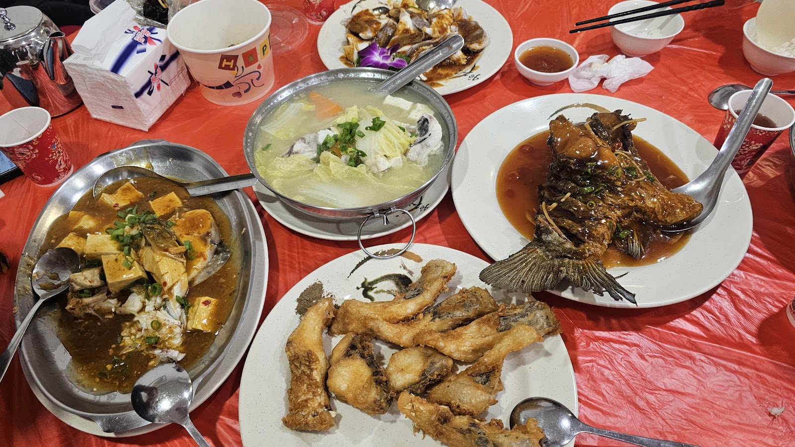 大石門活魚老店石門活魚合菜盛宴石門水庫美食推薦