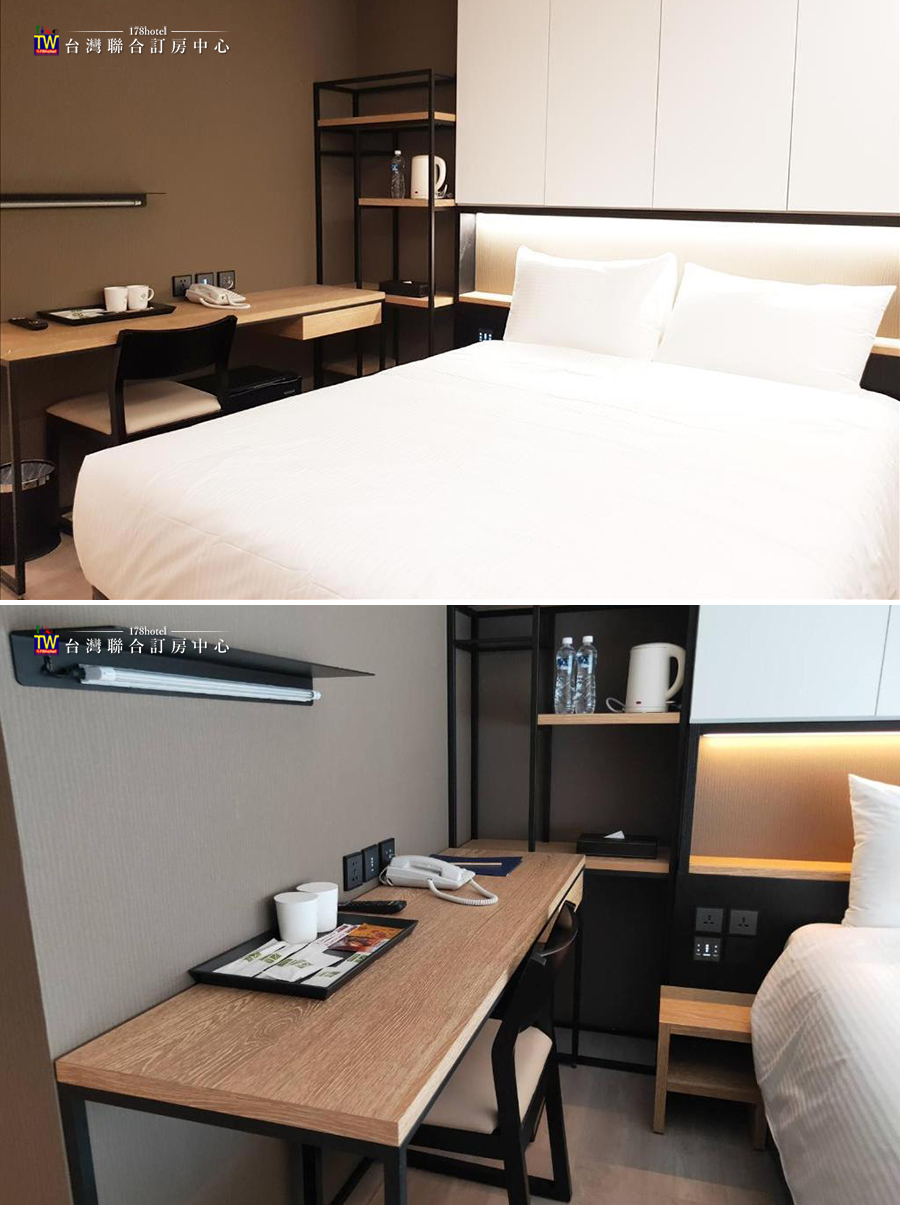 康茵行旅．標準客房雙人房 含早餐 $1580元｜台中高鐵住宿，走路5分鐘入住