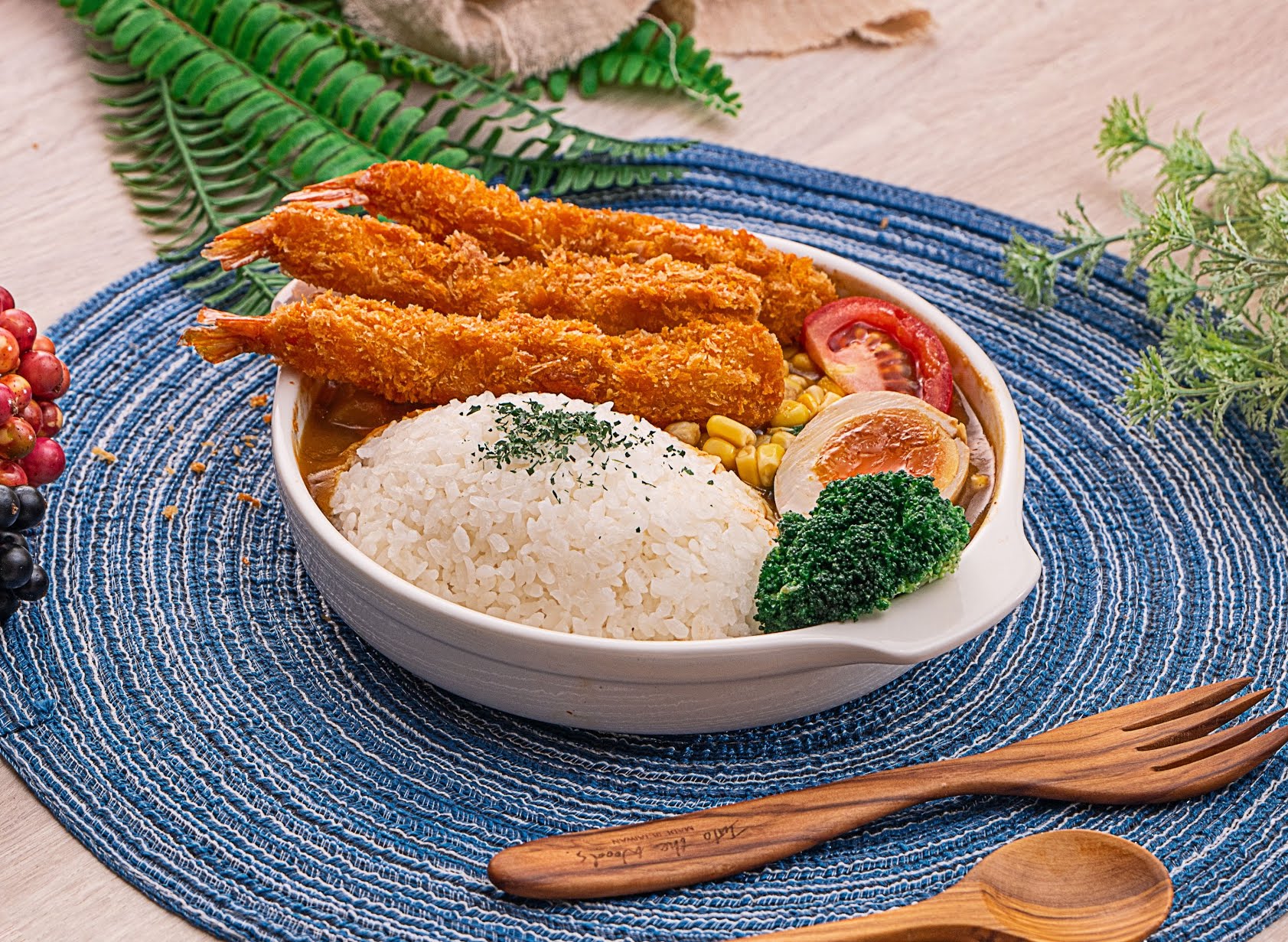 咖禾咖哩炸蝦咖哩飯