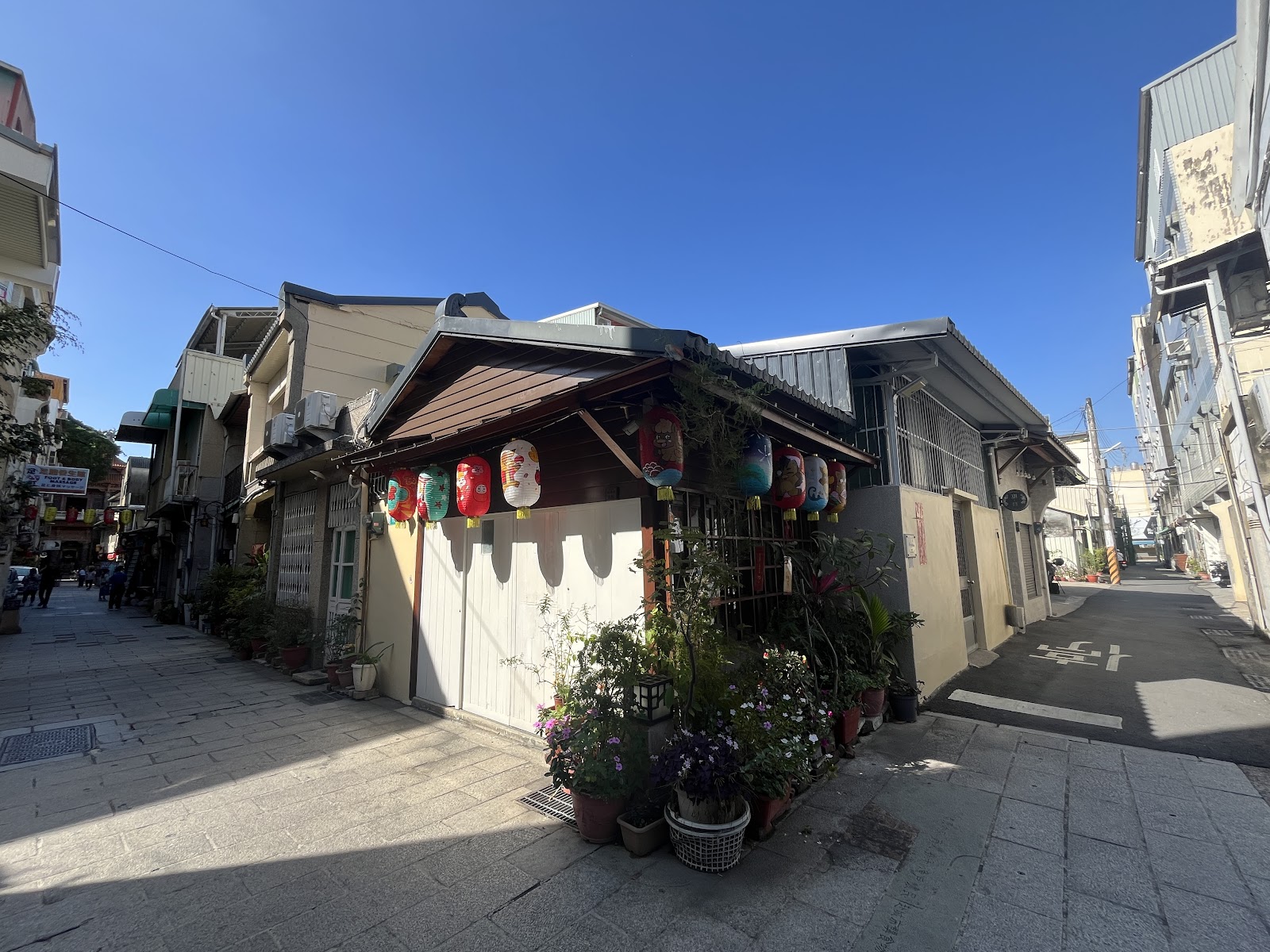台南神農街日式老屋街角建築特色
