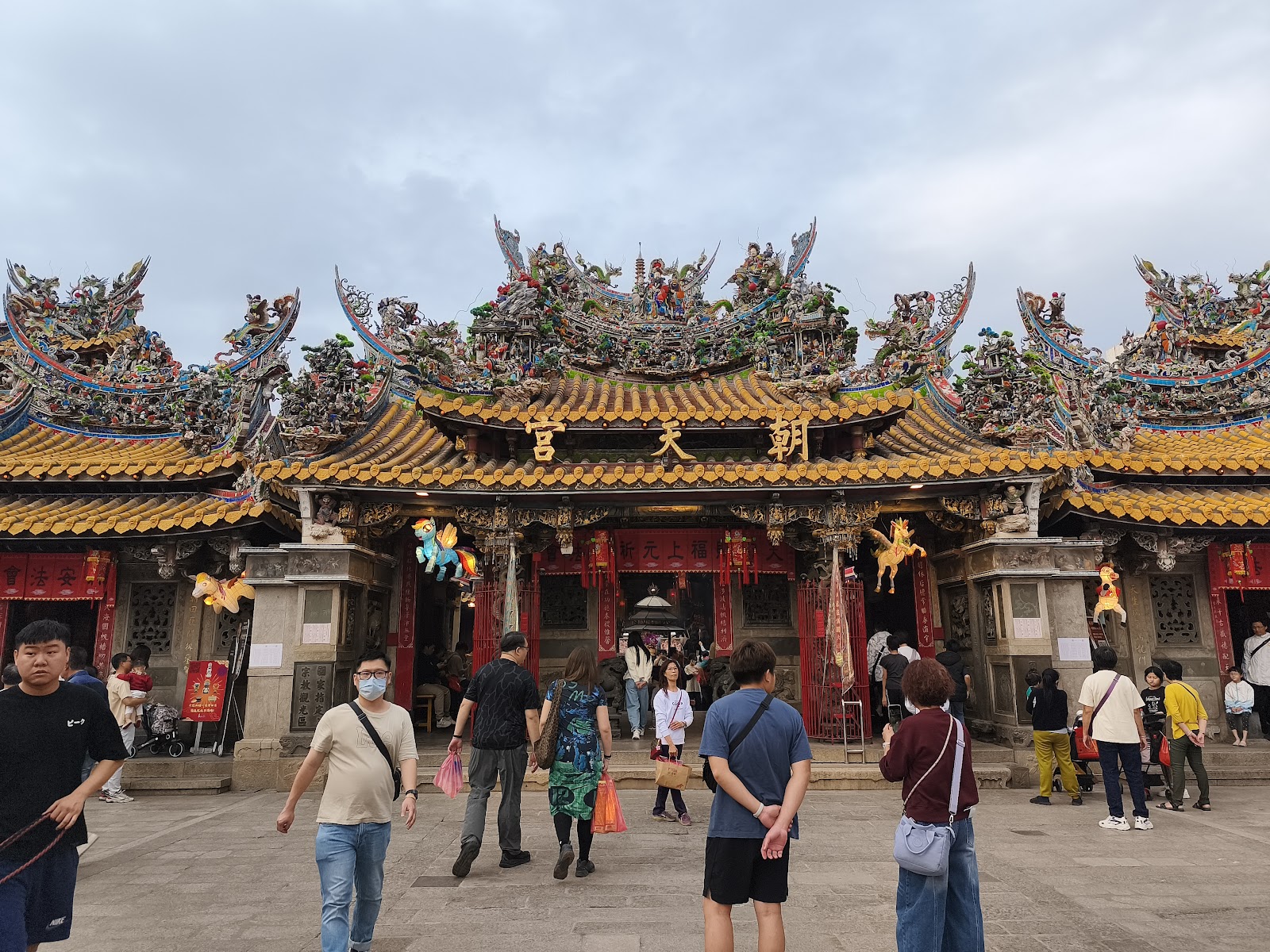 北港朝天宮正面廣場外觀雲林景點媽祖廟