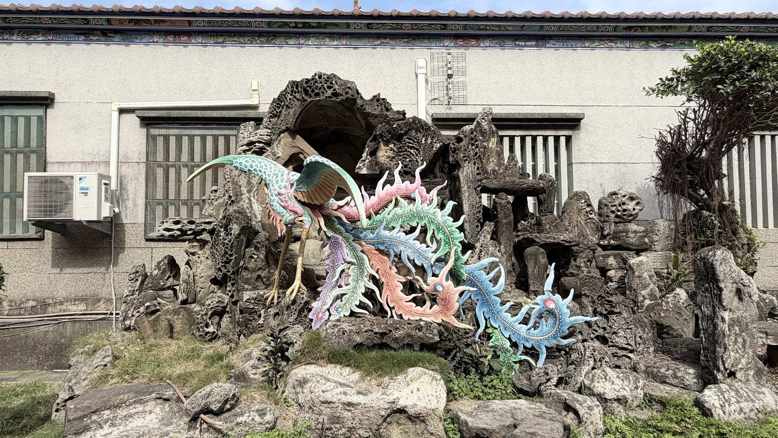 麻豆代天府天堂走廊裝飾，天界宗教場景台南
