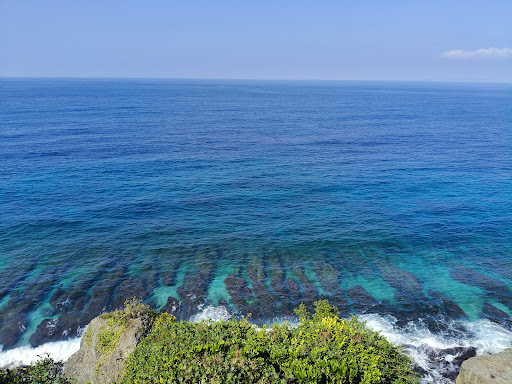 小琉球海岸景色與藍色海面