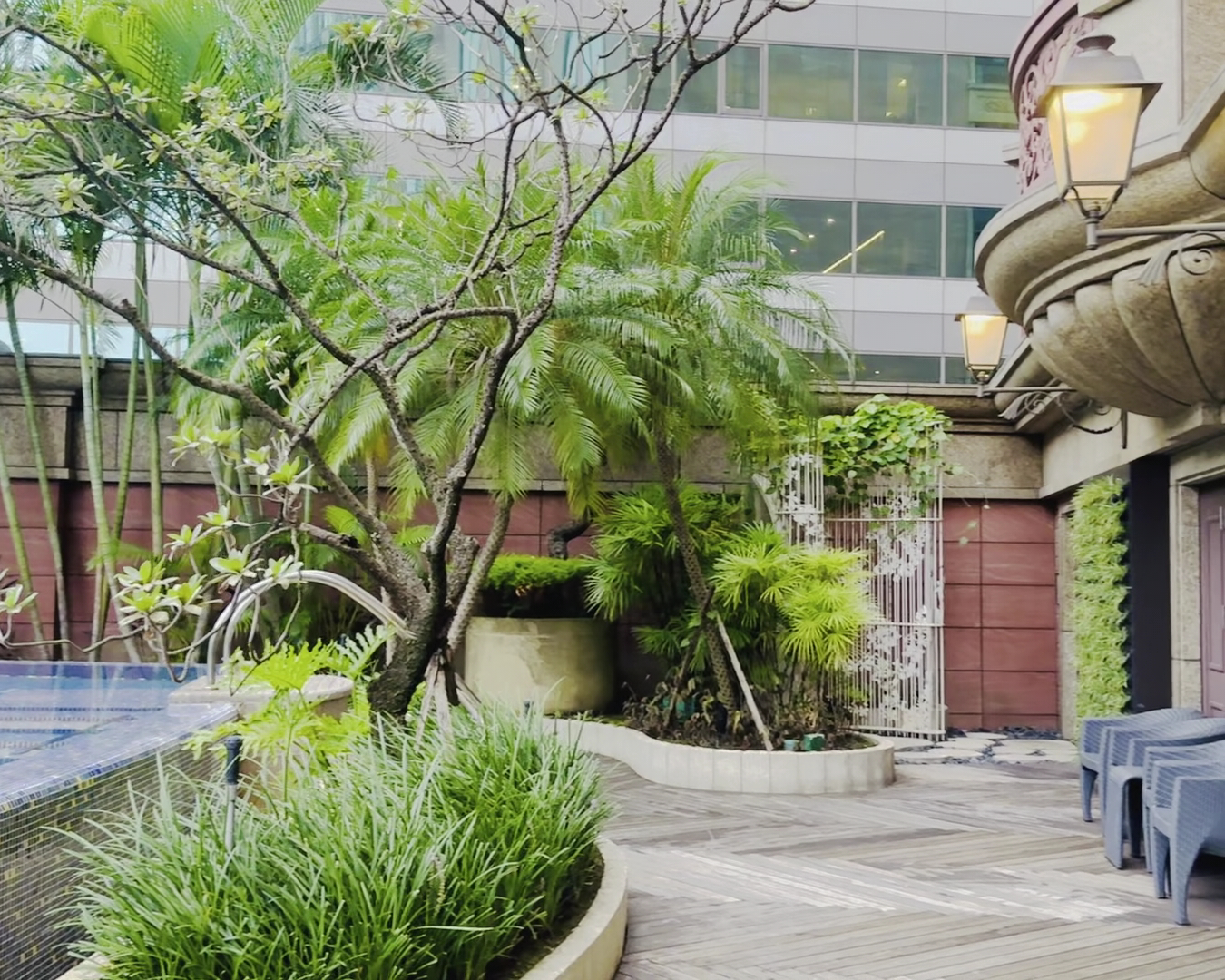 臺北文華東方酒店戶外露台綠植空間