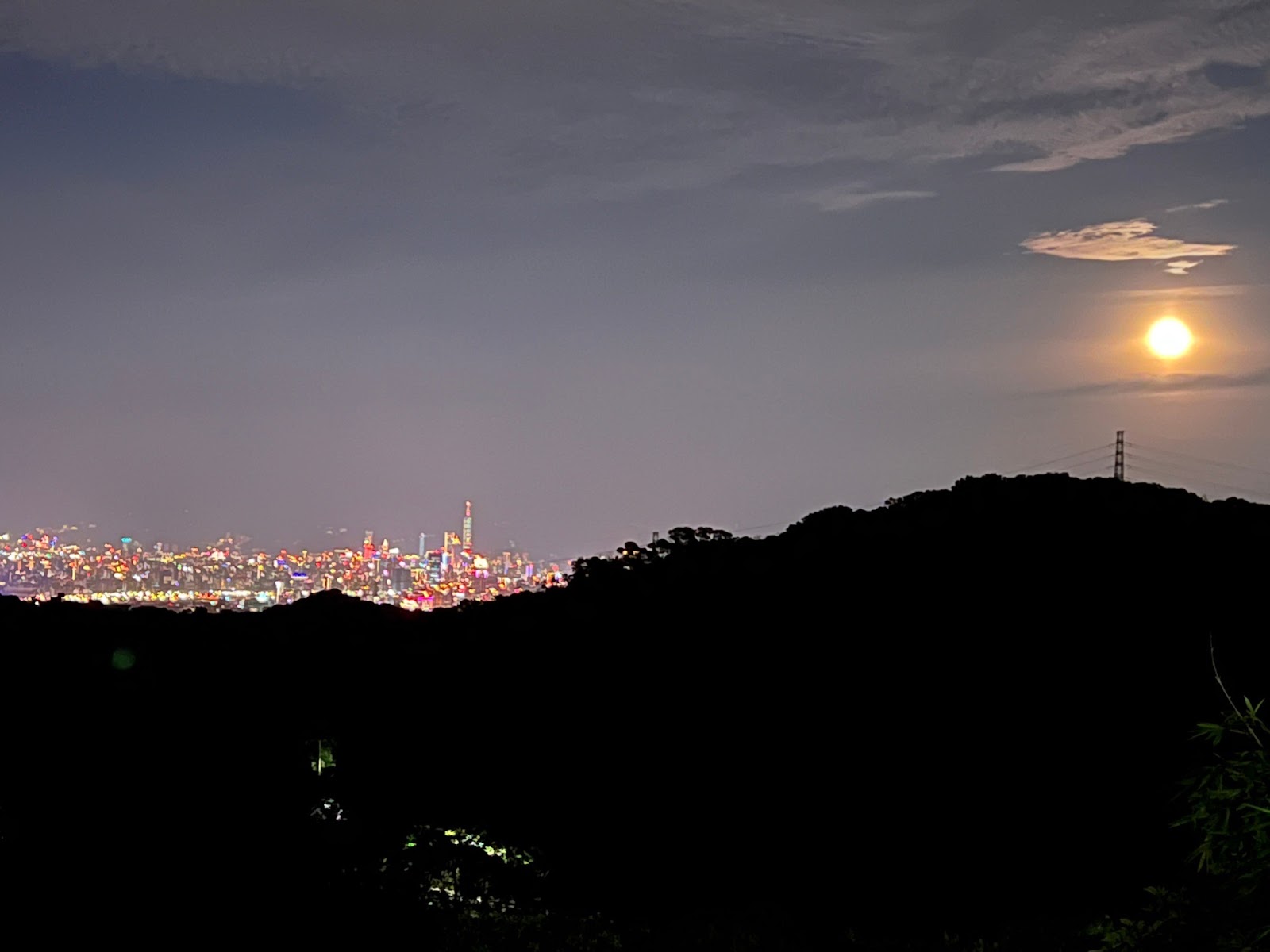 仁愛路觀景台夜景城市全景