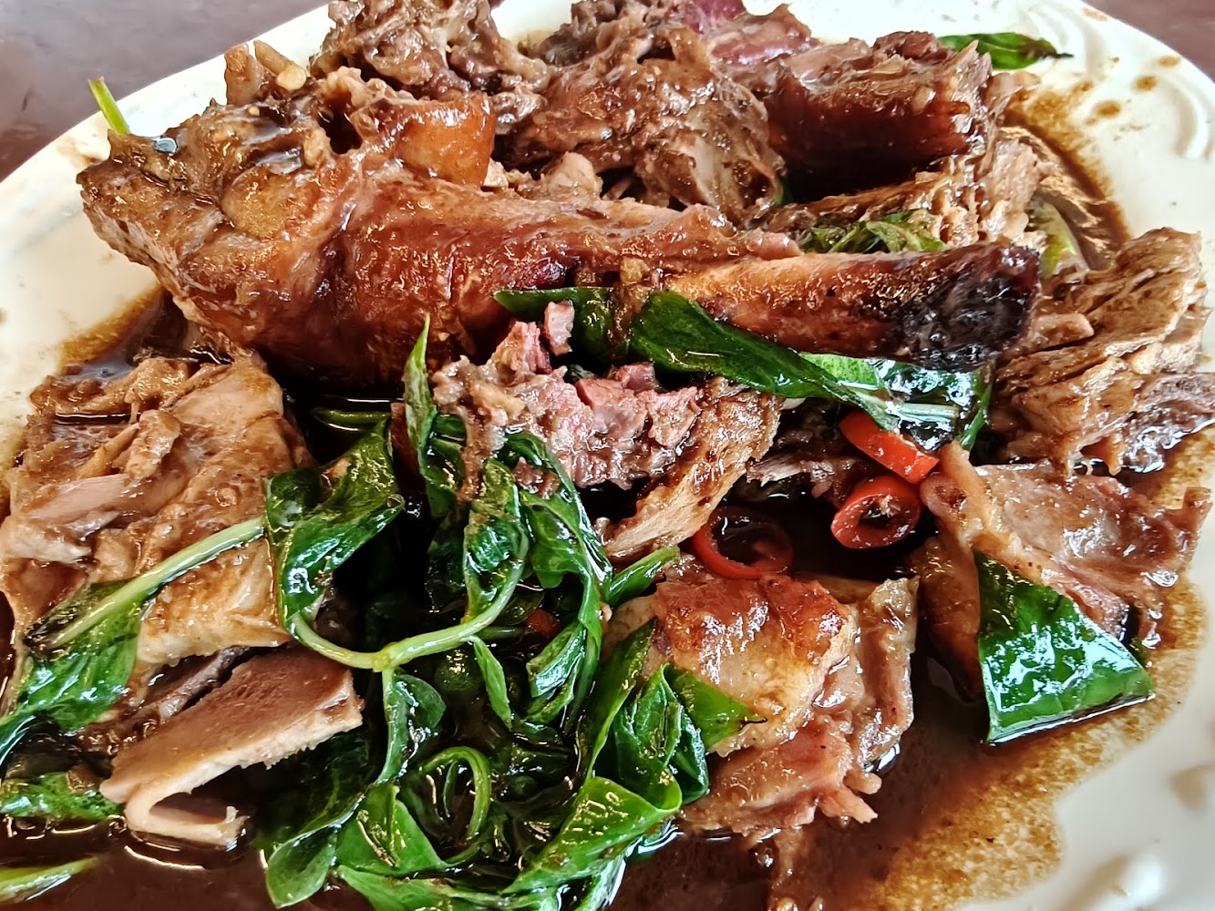 三杯風味鴨肉料理