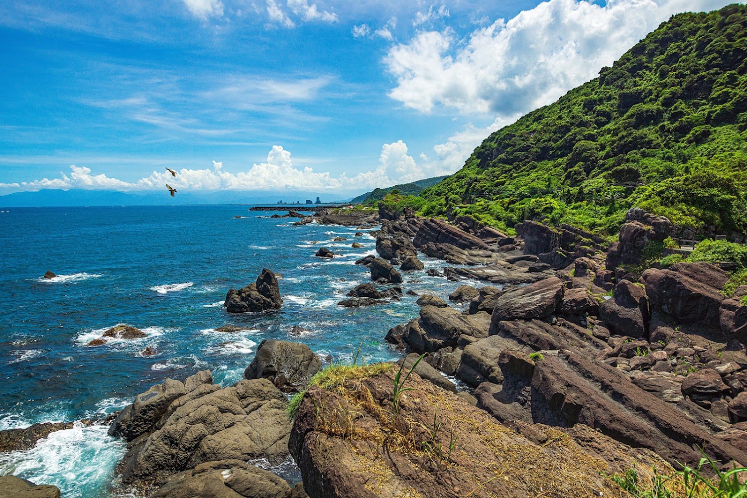 北關海潮一線天周邊海岸地貌