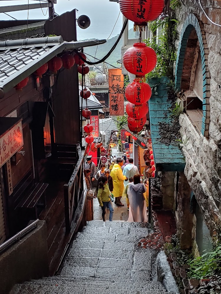 九份老街熱鬧山城街景