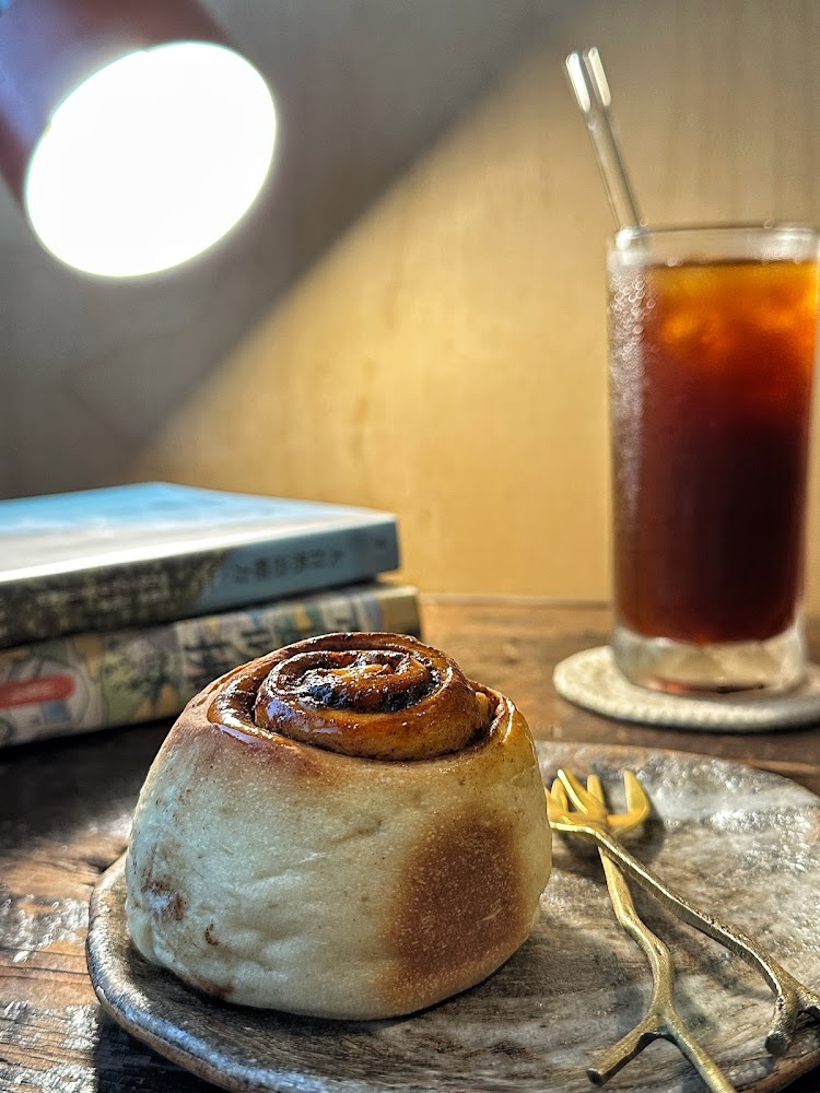 鯨魚牌肉桂捲近拍